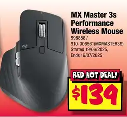 JB Hi-Fi Mx master 3s performance wireless mouse offer