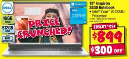 JB Hi-Fi 15" inspiron 3530 notebook offer