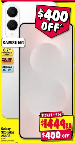 JB Hi-Fi Galaxy s25 edge 256gb offer