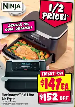 JB Hi-Fi Flexdrawer 6.6 litre air fryer offer