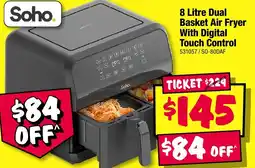 JB Hi-Fi 8 litre dual basket air fryer with digital touch control offer