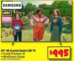 JB Hi-Fi 55" 4k crystal smart led tv offer