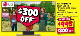 JB Hi-Fi 50" 4k qned ai smart led tv offer