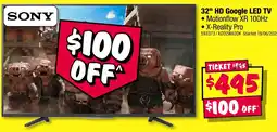 JB Hi-Fi 32" hd google led tv offer