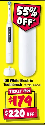 JB Hi-Fi I05 white electric toothbrush offer