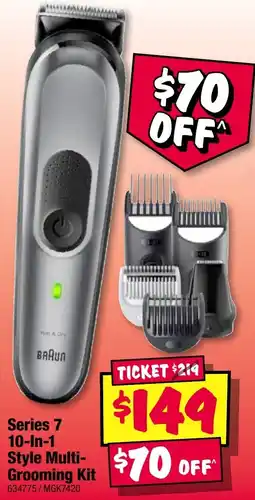 JB Hi-Fi Series 7 10-in-1 style multi- grooming kit offer
