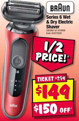 JB Hi-Fi Series 6 wet & dry electric shaver offer