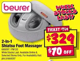 JB Hi-Fi 2 in 1 shiatsu foot massager offer