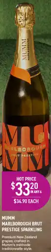 Dan Murphy's Mumm Marlborough Brut Prestige Sparkling offer