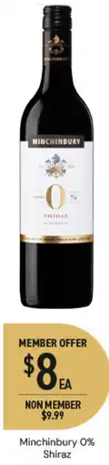 Dan Murphy's Minchinbury 0% Shiraz offer