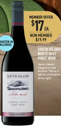 Dan Murphy's South Island White Mist Pinot Noir offer
