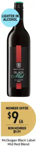 Dan Murphy's McGuigan Black Label Mid Red Blend offer