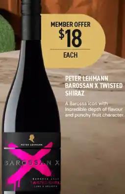 Dan Murphy's Peter Lehmann Barossan X Twisted Shiraz offer