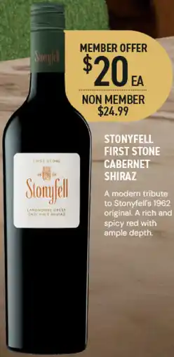 Dan Murphy's Stonyfell First Stone Cabernet Shiraz offer