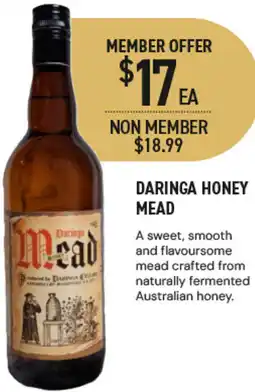 Dan Murphy's Daringa Honey Mead offer