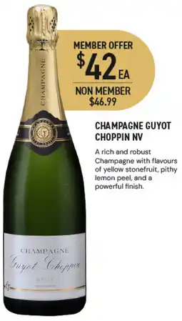 Dan Murphy's Champagne Guyot Choppin NV offer