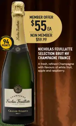 Dan Murphy's Nicholas Feuillatte Selection Brut NV Champagne France offer
