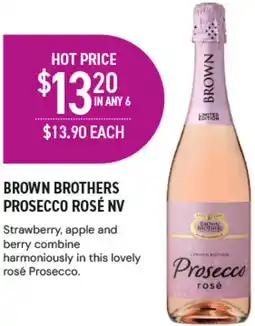 Dan Murphy's Brown Brothers Prosecco Rosé NV offer