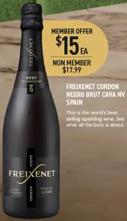 Dan Murphy's Freixenet Cordon Negro Brut Cava NV Spain offer