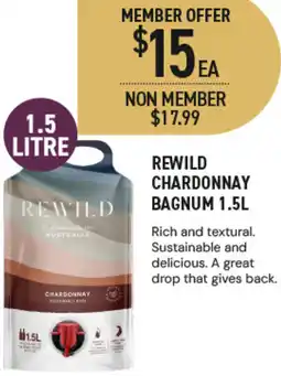 Dan Murphy's Rewild Chardonnay Bagnum offer