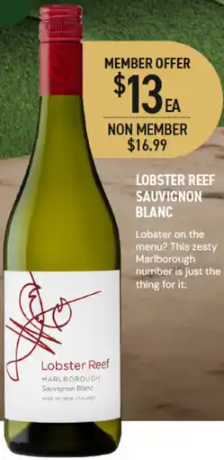 Dan Murphy's Lobster Reef Sauvignon Blanc offer