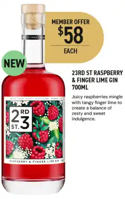 Dan Murphy's 23rd St Raspberry & Finger Lime Gin offer