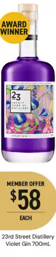 Dan Murphy's 23rd Street Distillery Violet Gin offer