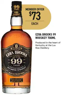 Dan Murphy's Ezra Brooks 99 Whiskey offer
