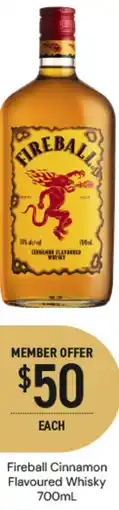 Dan Murphy's Fireball Cinnamon Flavoured Whisky offer