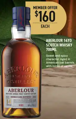 Dan Murphy's Aberlour 14yo Scotch Whisky offer