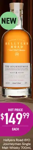 Dan Murphy's Hellyers Road 8YO Journeyman Single Malt Whisky offer