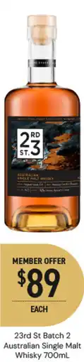 Dan Murphy's 23rd St Batch 2 Australian Single Malt Whisky offer