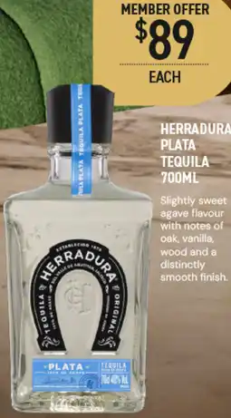 Dan Murphy's Herradura Plata Tequila offer
