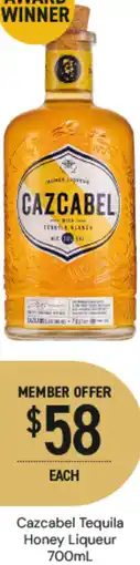 Dan Murphy's Cazcabel Tequila Honey Liqueur offer
