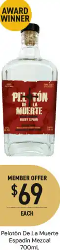 Dan Murphy's Pelotón De La Muerte Espadín Mezcal offer