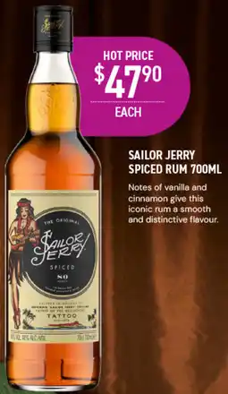 Dan Murphy's Sailor Jerry Spiced Rum offer