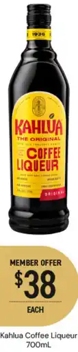 Dan Murphy's Kahlua Coffee Liqueur Amante offer