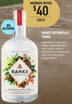 Dan Murphy's Banks Botanicals offer