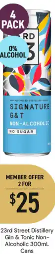 Dan Murphy's 23rd Street Distillery Gin & Tonic offer