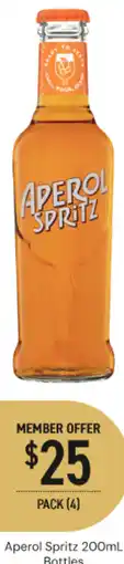 Dan Murphy's Aperol Spritz Bottles offer