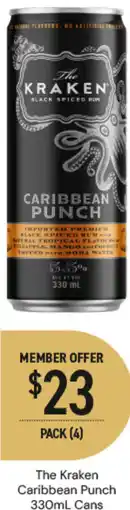Dan Murphy's The Kraken Caribbean Punch Cans offer