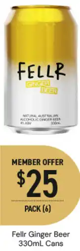 Dan Murphy's Fellr Ginger Beer Cans offer