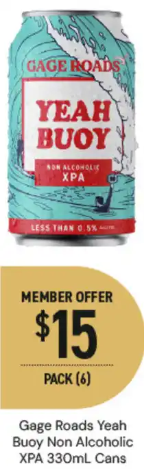Dan Murphy's Gage Roads Yeah Buoy Non Alcoholic XPA Cans offer