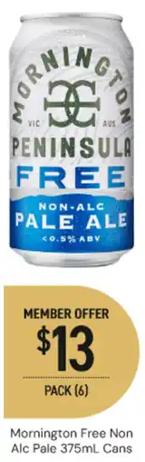 Dan Murphy's Mornington Free Non Alc Pale Cans offer