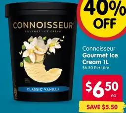 Spar Connoisseur Gourmet Ice Cream offer