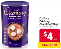 Spar Cadbury Drinking Chocolate offer