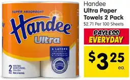 Spar Handee Ultra Paper Towels offer