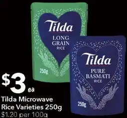 Ritchies Tilda microwave rice varieties offer