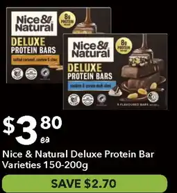 Ritchies Nice & Natural Deluxe Protein Bar Varieties offer