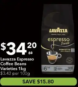 Ritchies Lavazza Espresso Coffee Beans Varieties offer